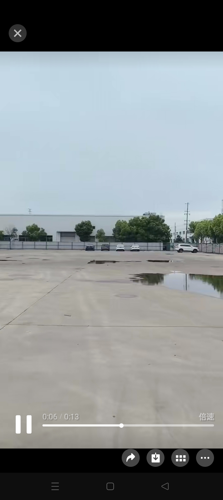 昆山周市主干道边独门独院7.5亩工业性质硬化空地，适合做充电桩，推放